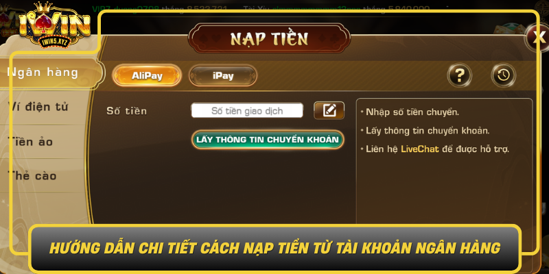 Huong Dan Chi Tiet Cach Nap Tien Tu Tai Khoan Ngan Hang Vao Iwin0