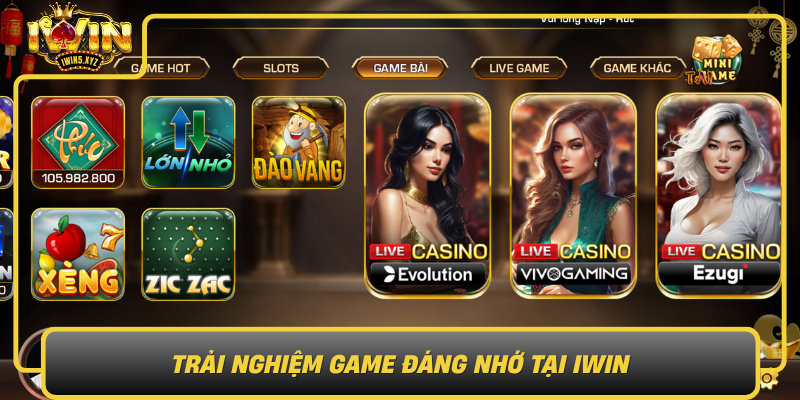 Trai Nghiem Game Dang Nho Tai Iwin